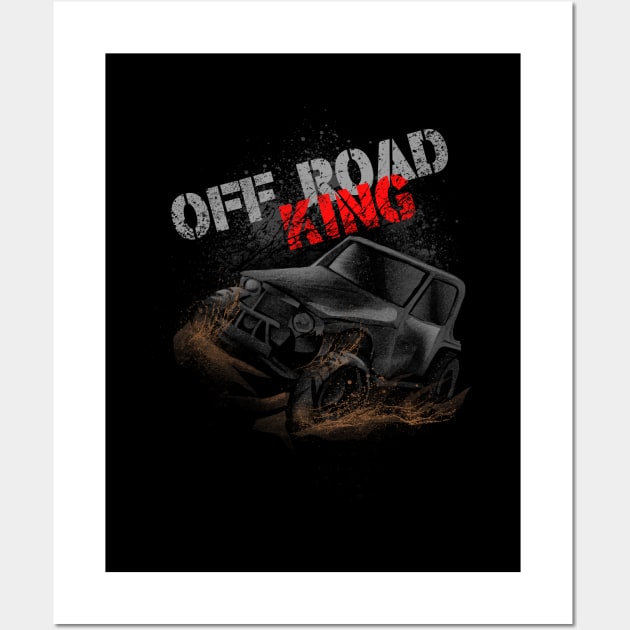 off road king Wall Art by damzu